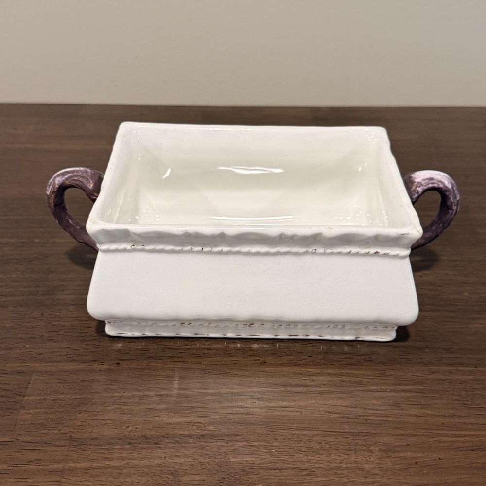 Vintage John Maddock Sons Royal Semi Porcelain Ironstone Dish Base No Lid